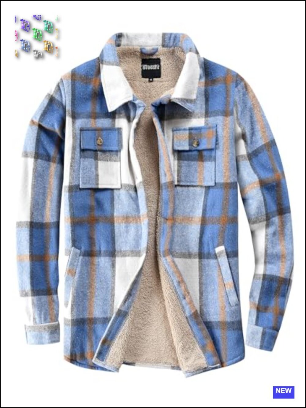 Women's Sherpa Lined Flannel Button Down Shirt Jacket